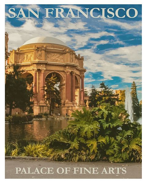 Vintage Travel Posters 아티스트의 Palace of Fine Arts San Francisco Travel Poster작품입니다.