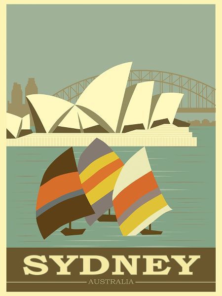 Vintage Travel Posters 아티스트의 Sydney Australia Travel Poster작품입니다.