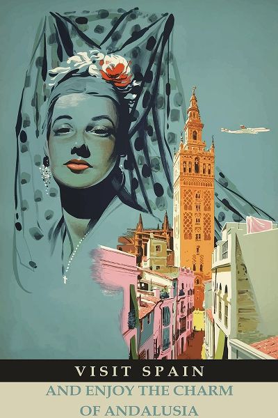 Vintage Travel Posters 아티스트의 Spain-Andalusia Travel Poster작품입니다.