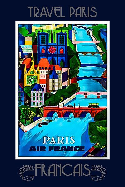 Vintage Travel Posters 아티스트의 Paris Travel Poster작품입니다.