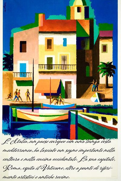 Vintage Travel Posters 아티스트의 Italy Travel Poster작품입니다.