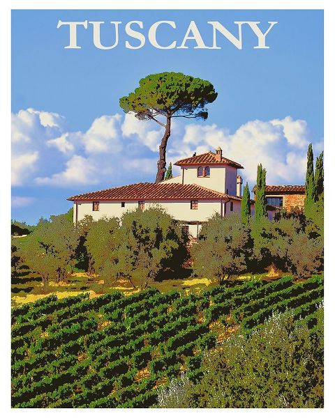 Vintage Travel Posters 아티스트의 Tuscany Italy Poster작품입니다.