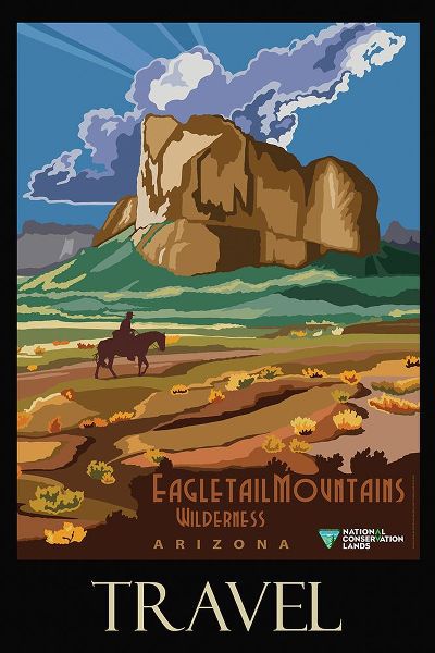 Vintage Travel Posters 아티스트의 Arizona Eagle Tail Mountains Poster작품입니다.