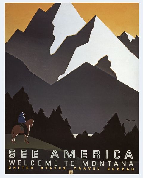 Vintage Travel Posters 아티스트의 Vintage Montana작품입니다.