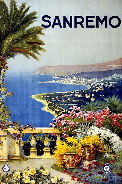 Vintage Travel Posters 아티스트의 Vintage Sanremo Poster작품입니다.