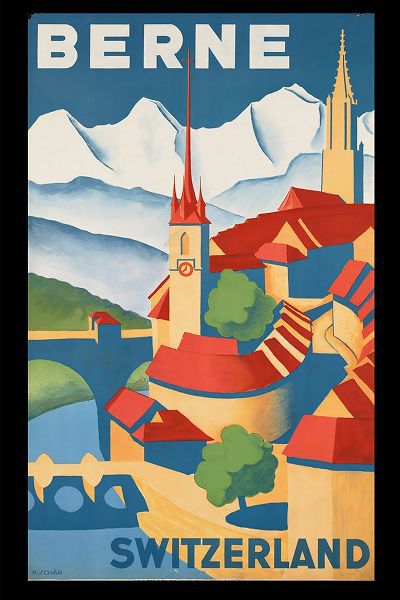 Vintage Travel Posters 아티스트의 Vintage Swiss Travel Poster작품입니다.