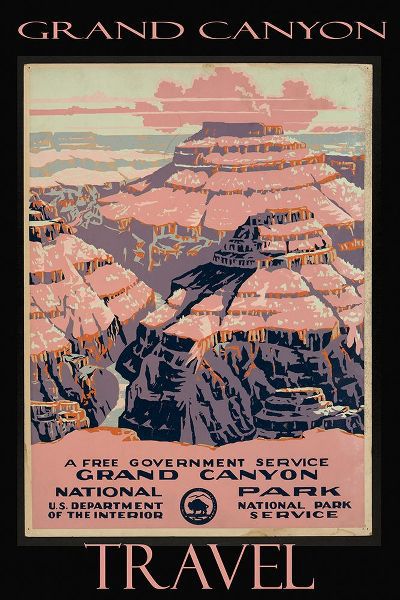 Vintage Travel Posters 아티스트의 Grand Canyon Vintage Travel Poster작품입니다.