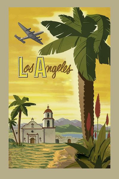 Vintage Travel Posters 아티스트의 Vintage Travel Poster Los Angeles작품입니다.