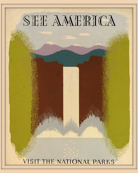Vintage Travel Posters 아티스트의 American National Parks Travel Poster작품입니다.