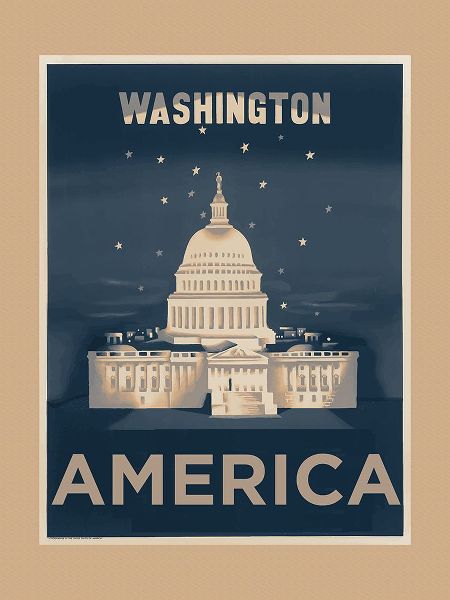 Vintage Travel Posters 아티스트의 Washington DC Travel Poster작품입니다.