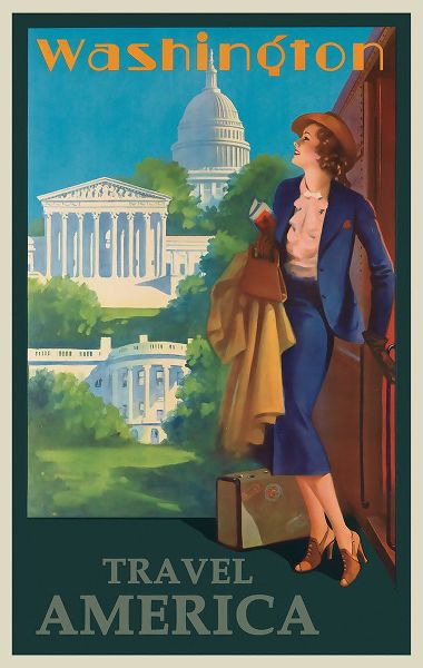 Vintage Travel Posters 아티스트의 Washington DC Travel Posteer작품입니다.