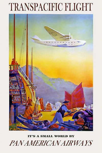 Vintage Travel Posters 아티스트의 Transpacific Air Travel Poster작품입니다.