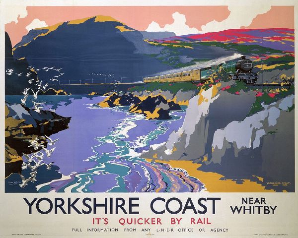 Vintage Travel Posters 아티스트의 Yorkshire by Rail Poster작품입니다.