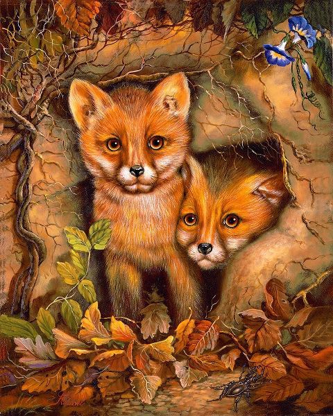 Strubel, Klaus 아티스트의 Fox Cubs 작품