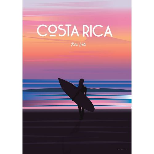 Costa Rica travel poster
