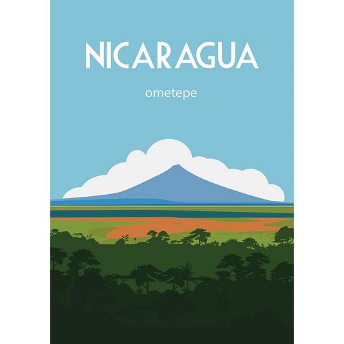 Nicaragua travel poster