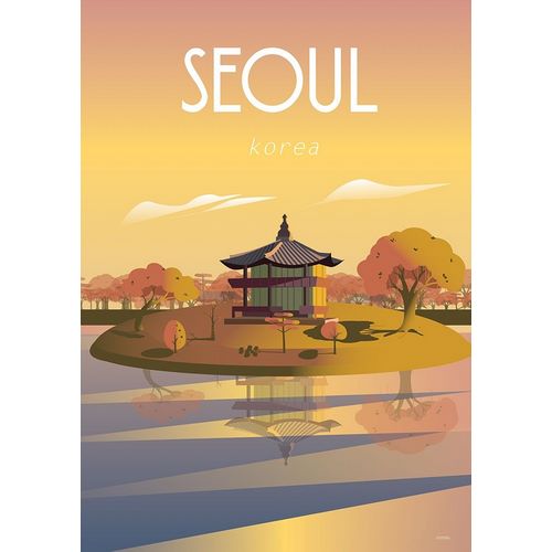seoul travel poster