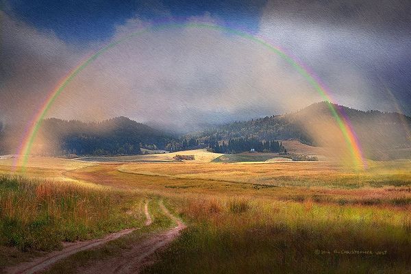 Rainbow Pano Idaho