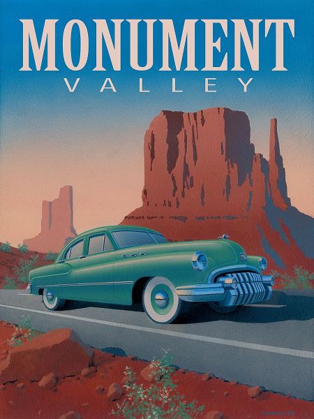 Courtney, Richard 작가의 Monument Valley with Text 작품