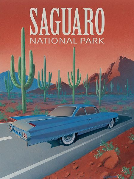Courtney, Richard 작가의 Saguaro National Park with Text 작품