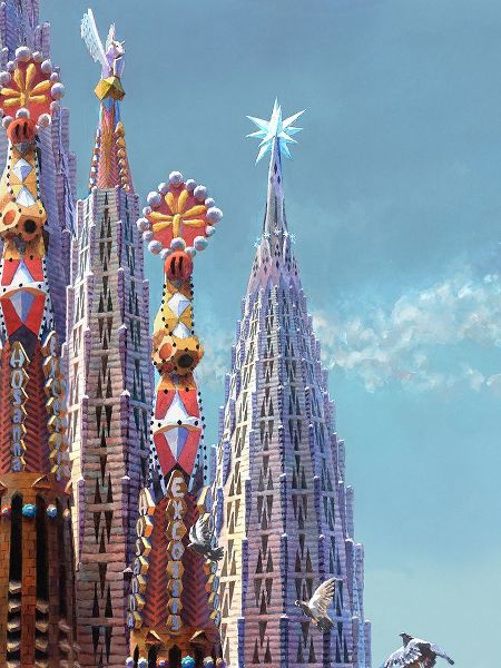 Wang, John 작가의 Sagrada Familia Towers III 작품