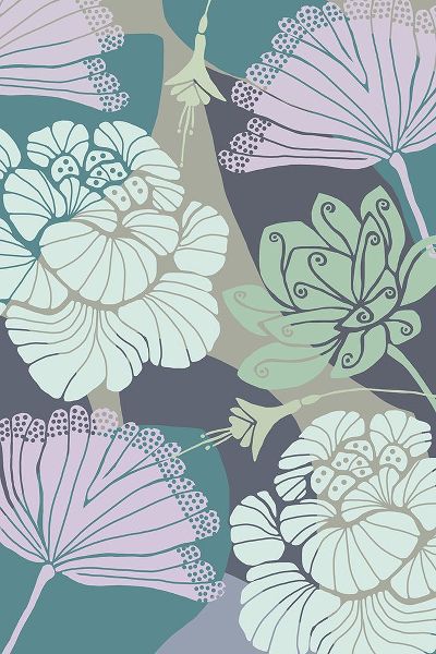 Kouta, Flora 아티스트의 Art Deco Flowers II작품입니다.