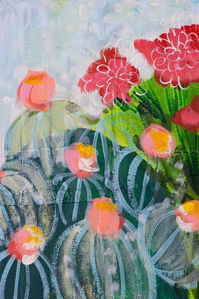 Hampe, Shelley 아티스트의 Floral Cactus작품입니다.