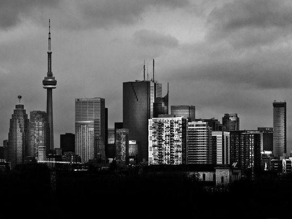 Toronto Skyline from the Pape Bridge No 3