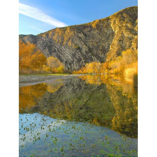 Mountains Reflected in Santa Ynez River-California