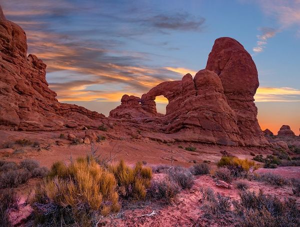 Delicate Arch at Sunset-Arches National Park-Utah-USA