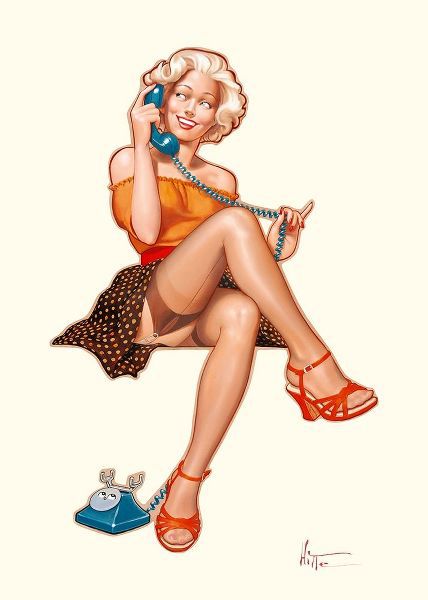 Betty au telephone
